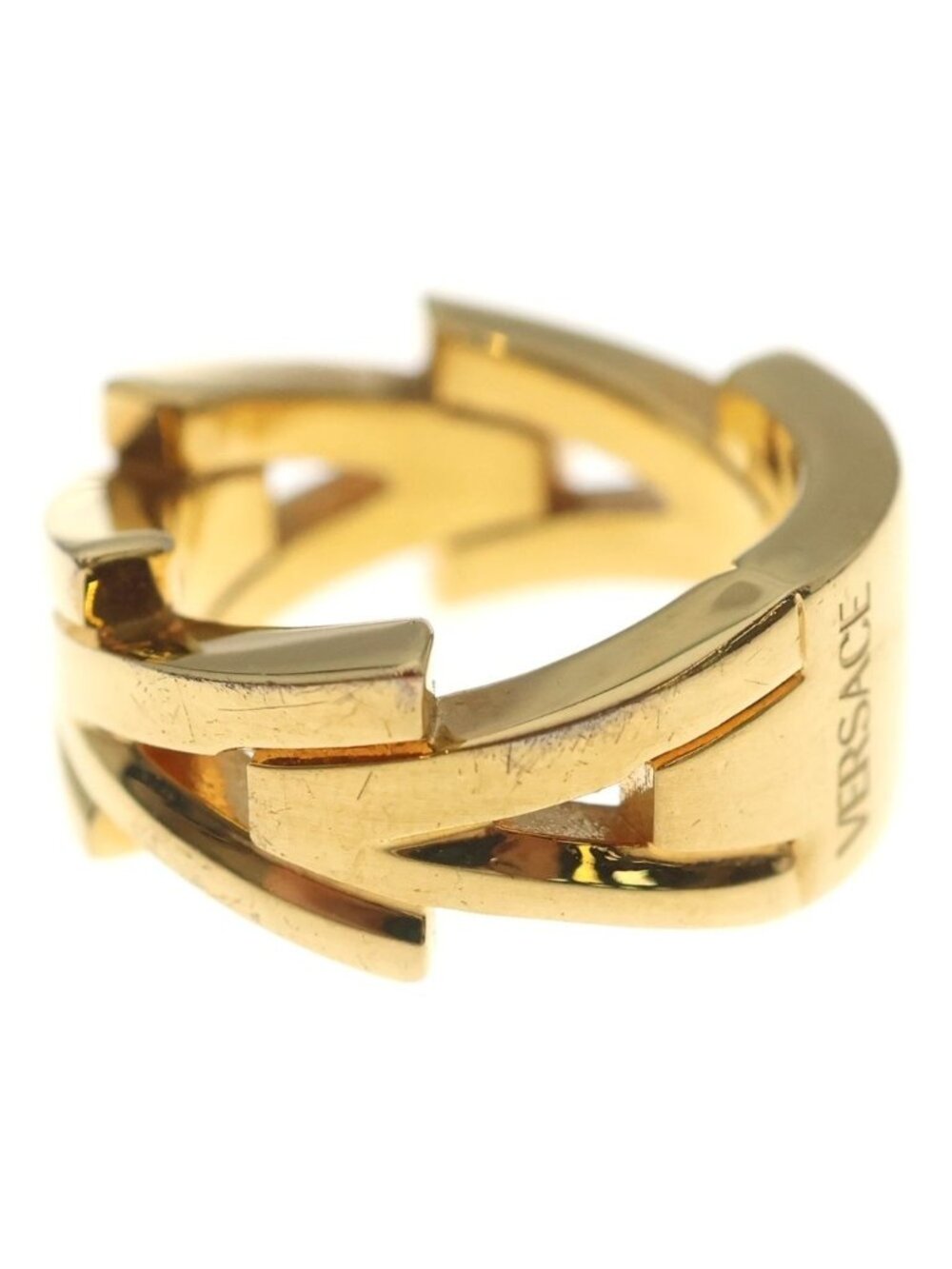 Versace Chain Ring Logo Gold - Picture 4 of 7